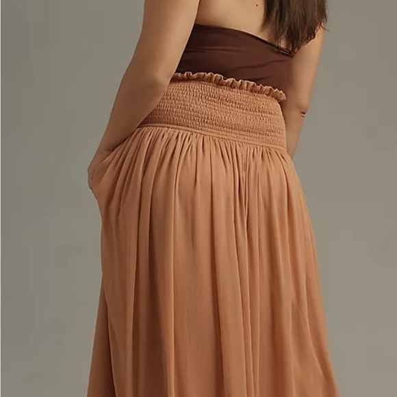 NWT Anthropologie Smocked Maxi Skirt XL - Picture 2 of 5